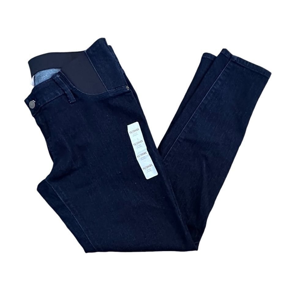 Isabel Maternity ~ Dark Denim Jeggings with elastic side panels ~ size 6/28R